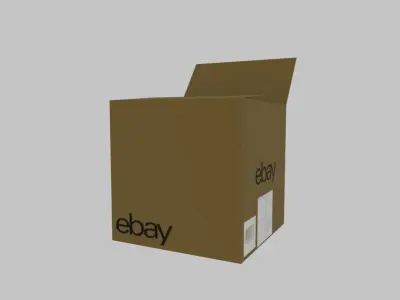 Ebay box Low-poly 3D model