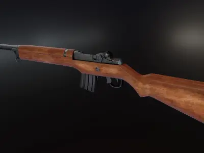 Ruger Mini14 Low-poly 3D model