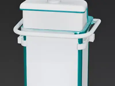 Realistic Sci-Fi Medical Cart 3D Model Low-poly 3D model