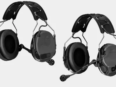 3M PELTOR COMTAC VII Low-poly 3D model