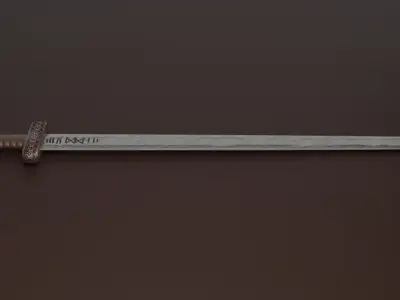 Viking Sword Weapon - PBR - Low Poly - Game Ready Low-poly 3D model