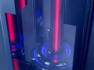 Sci-Fi Tube 3D model