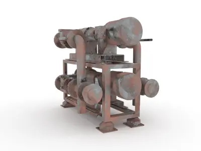 Vacuum station 3D model