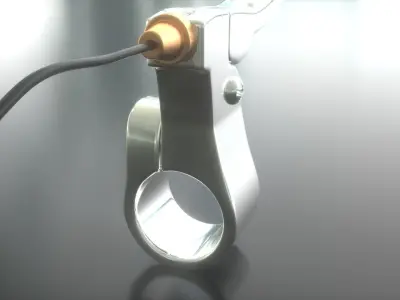 Handbrake handlebar lever 3D model