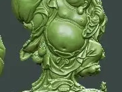 Cloth bag Maitreya Buddha Free 3D print model