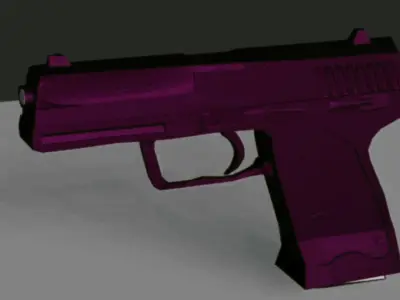 pistola 9mm  3D model