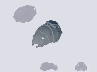 Space Mining Frigate Groover 3D print model