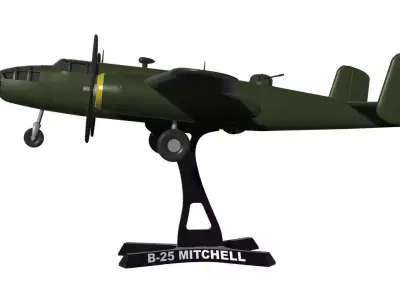 B-25 Mitchell 3D print model