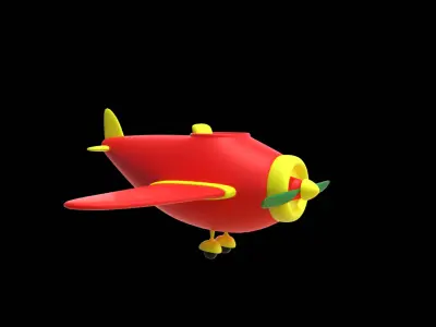 Plane  Low Poly 3D Model 3D model