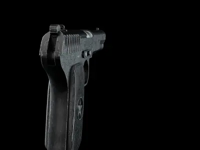 TT - Tula Tokarev Pistol 1934 version Low-poly 3D model