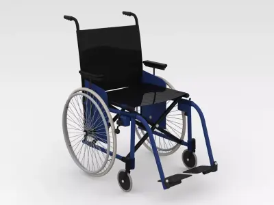 Wheel Chair 3D model buy