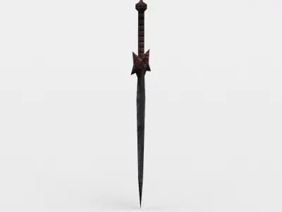 Dagger sword Low-poly 3D model order