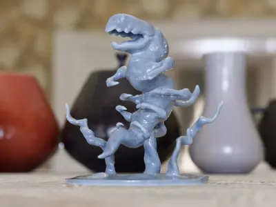 Underwater monster from other planet -3D printing sculpture 3D print model