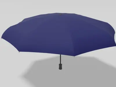 Folding umbrella Navy Free 3D model