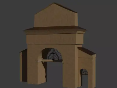 Targul Cailor Gate - Historic Landmark from Brasov 3D model