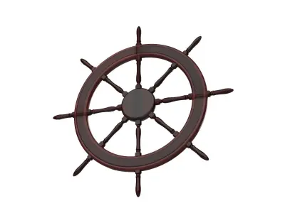 Ship Wheel 3D model from CGTrader