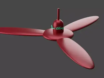 Ceiling Fan - Low Poly Free 3D model