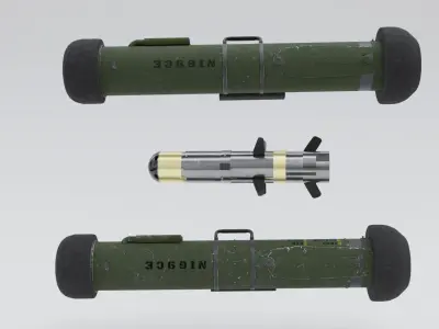 Rocket System Javelin FGM 148 3D model