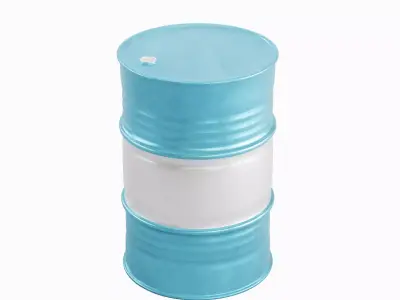 Steel Barrel 01 3D model purchase