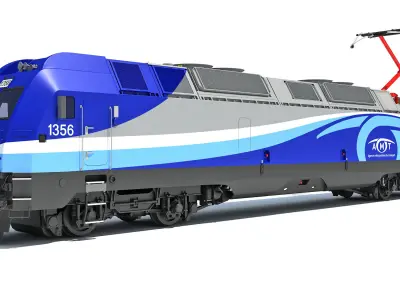 Exo ALP-45DP Locomotive Train 3D model