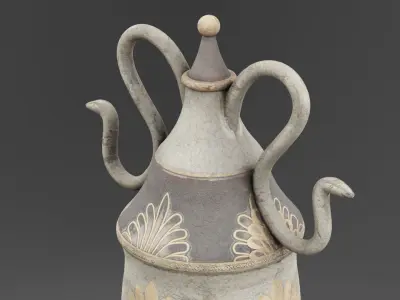 Ancient Golden Urn  3D model