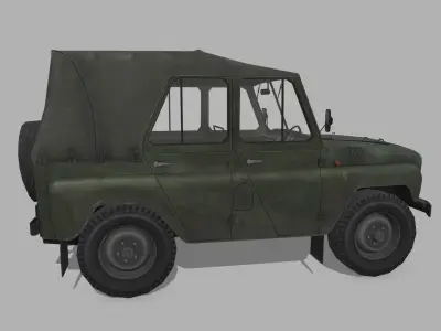UAZ 3151 Low-poly 3D model