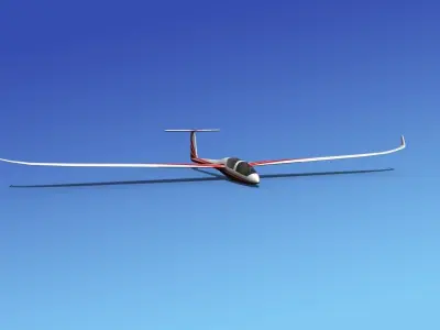 DG-1000 Glider V02 3D model