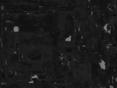 Rusted Abandoned Ambulance Bus 3D Model Post Apocalyptic Vehicle Low-poly 3D model