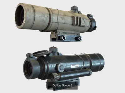 Optical Scope 2 3D Model Pack