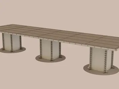 Big Table - Industrial 3D model