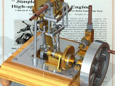 steam-engine steam engine Free 3D model