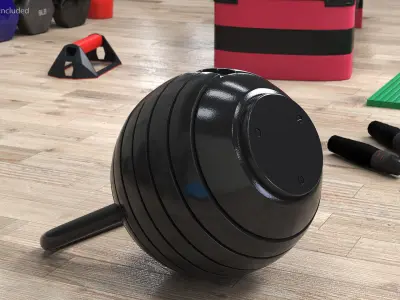 Adjustable Kettlebell 3D model