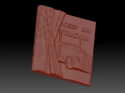Keep on trucking 3D print model