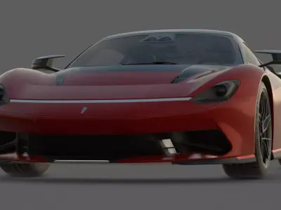 2019 Automobili Pininfarina Battista 3D Model  Italian Design 3D model