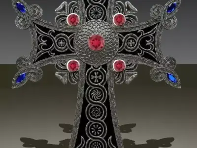 Armenian Cross 3D model