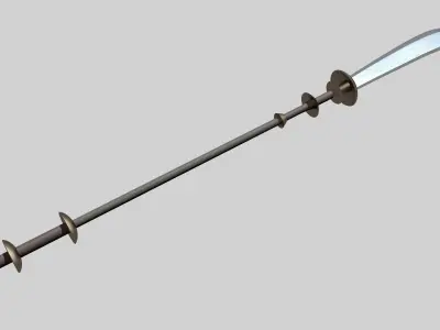 Guardsman Spear Low-poly 3D model