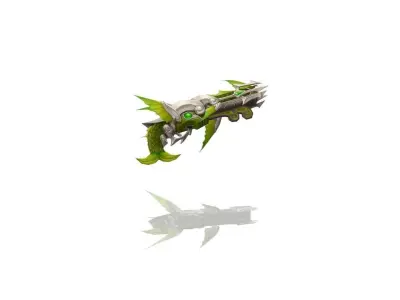 Atlantis Gun Low-poly 3D model