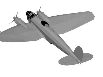 Heinkel He 111 3D model purchase