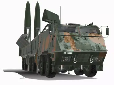 astros lll 12x12 avibras Low-poly 3D model