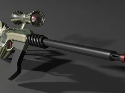 Sniper armor military 3D model
