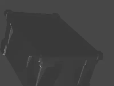 sci fi crate Free low-poly 3D model