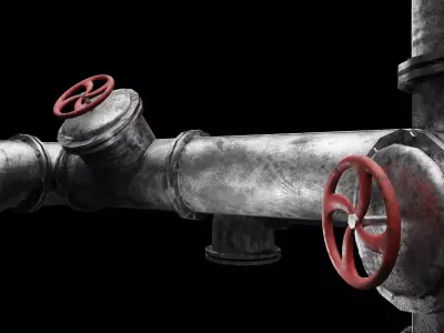 Pipe Assemply Kit Low-poly 3D model