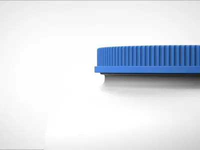 protein bottle 3D model