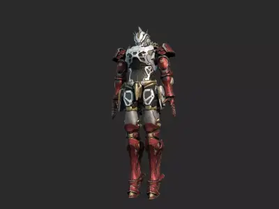 Future sci-fi combat armed mecha 3D model