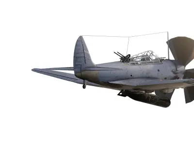 Douglas SBD Dauntless 3D model purchase