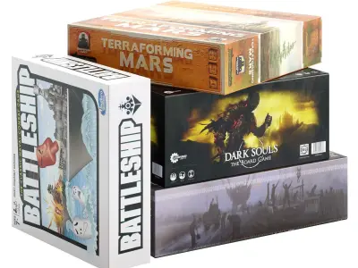 Board Games Pack 4 3D model