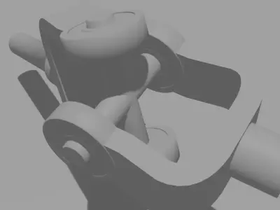 Cardan shaft 3D model