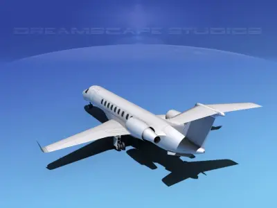 Embraer E-135 Regional Jet LP SS Low-poly 3D model