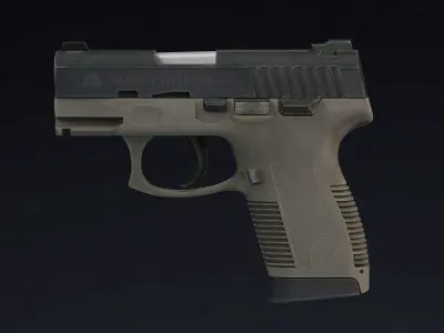Taurus PT145 Low Poly Realistic V2 Low-poly 3D model