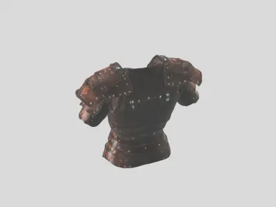 Knights Armor Medieval Low-poly 3D model